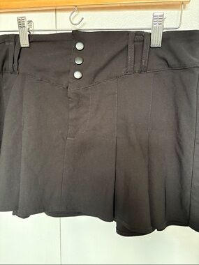 H&M Black Stretch Skater Mini Skirt